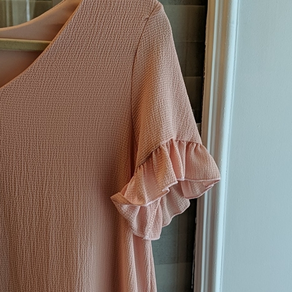Pink Ruffle Dress SZ S - Picture 2 of 4